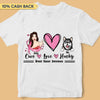 Cure Love and Dog Breast Cancer Awareness Personalized Shirt