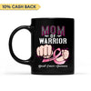 Mom Of Warrior Breast Cancer Awareness Personalized Mug