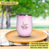 All Warriors Have Scars Breast Cancer Awareness Personalized Wine Tumbler