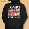 Fight Like A Girl Breast Cancer Awareness Personalized Shirt