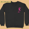 Cancer Is Only Going To Be A Chapter  Breast Cancer Awareness Personalized Shirt