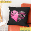 You're Allowed To Cry But Do Not Give Up Breast Cancer Awareness Personalized Pillow