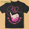 Hope Strength Love Breast Cancer Awareness Personalized Shirt