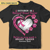 October Is National Breast Cancer Awareness Personalized Shirt