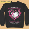 October Is National Breast Cancer Awareness Personalized Shirt