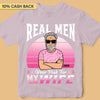 Real Men Wear Pink For Wife Breast Cancer Awareness Personalized Shirt