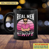 Real Men Wear Pink For Wife Breast Cancer Awareness Personalized Mug