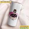 Real Men Wear Pink For Wife Breast Cancer Awareness Personalized Tumbler