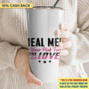 Real Men Wear Pink For Wife Breast Cancer Awareness Personalized Tumbler