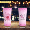 Ready For the Fight Determined To Win Breast Cancer Awareness Personalized 20oz Tumbler