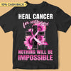 For With God Nothing Is Impossible Breast Cancer Awareness Personalized Shirt