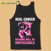 For With God Nothing Is Impossible Breast Cancer Awareness Personalized Shirt