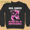 For With God Nothing Is Impossible Breast Cancer Awareness Personalized Shirt