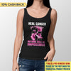 For With God Nothing Is Impossible Breast Cancer Awareness Personalized Shirt