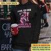 For With God Nothing Is Impossible Breast Cancer Awareness Personalized Shirt