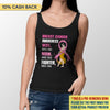 Wife Mom Fighter Breast Cancer Awareness Personalized Shirt