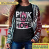 Choose Hope Not Fear Breast Cancer Awareness Personalized Shirt