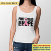 Choose Hope Not Fear Breast Cancer Awareness Personalized Shirt