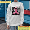 Choose Hope Not Fear Breast Cancer Awareness Personalized Shirt