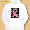 Choose Hope Not Fear Breast Cancer Awareness Personalized Shirt