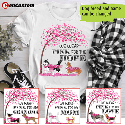 We Wear Pink Breast Cancer Awareness Personalized Shirt