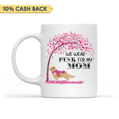 We Wear Pink Breast Cancer Awareness Personalized Mug