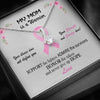 My Mom Is A Warrior Breast Cancer Awareness Personalized Interlocking Necklace