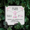 My Mom Is A Warrior Breast Cancer Awareness Personalized Interlocking Necklace