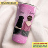 We Will Walk With You Breast Cancer Awareness Personalized Tumbler