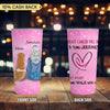 We Will Walk With You Breast Cancer Awareness Personalized Tumbler