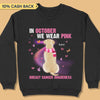 In October We Wear Pink Breast Cancer Awareness Personalized Shirt