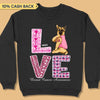 Dogs Show The Love Breast Cancer Awareness Personalized Shirt