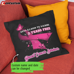 Free After Years Breast Cancer Awareness Personalized Pillow