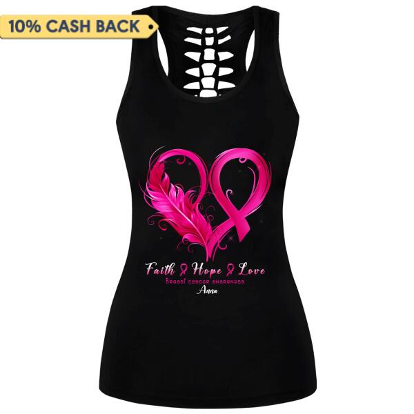 Faith Hope Love Breast Cancer Awareness Personalized Sportswear Set