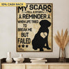 My Scars Tell A Story Breast Cancer Awareness Personalized Canvas