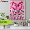 You Are Warrior Breast Cancer Awareness Personalized Canvas