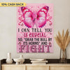 You Are Warrior Breast Cancer Awareness Personalized Canvas