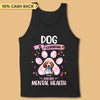 Dog Is Essential For My Mental Health Breast Cancer Awareness Personalized Shirt