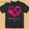 Faith Hope Love Breast Cancer Awareness Personalized Shirt