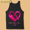 Faith Hope Love Breast Cancer Awareness Personalized Shirt