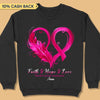 Faith Hope Love Breast Cancer Awareness Personalized Shirt