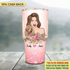 Don't Let Friends Fight Cancer Alone Breast Cancer Awareness Personalized Tumbler