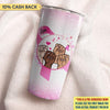 I Support With All My Heart Breast Cancer Awareness Personalized Tumbler