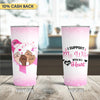 I Support With All My Heart Breast Cancer Awareness Personalized Tumbler