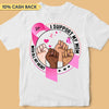 I Support With All My Heart Breast Cancer Awareness Personalized Shirt