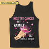 Nice Try Cancer Breast Cancer Awareness Personalized Shirt