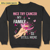 Nice Try Cancer Breast Cancer Awareness Personalized Shirt