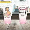 Don't Let Friends Fight Cancer Alone Breast Cancer Awareness Personalized Tumbler