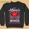 Your Wings Cover My Heart Breast Cancer Awareness Personalized Shirt