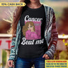 Cancer Can't Beat Me Breast Cancer Awareness Personalized Shirt